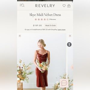 Revelry Midi Skye Terracotta Rust size 8